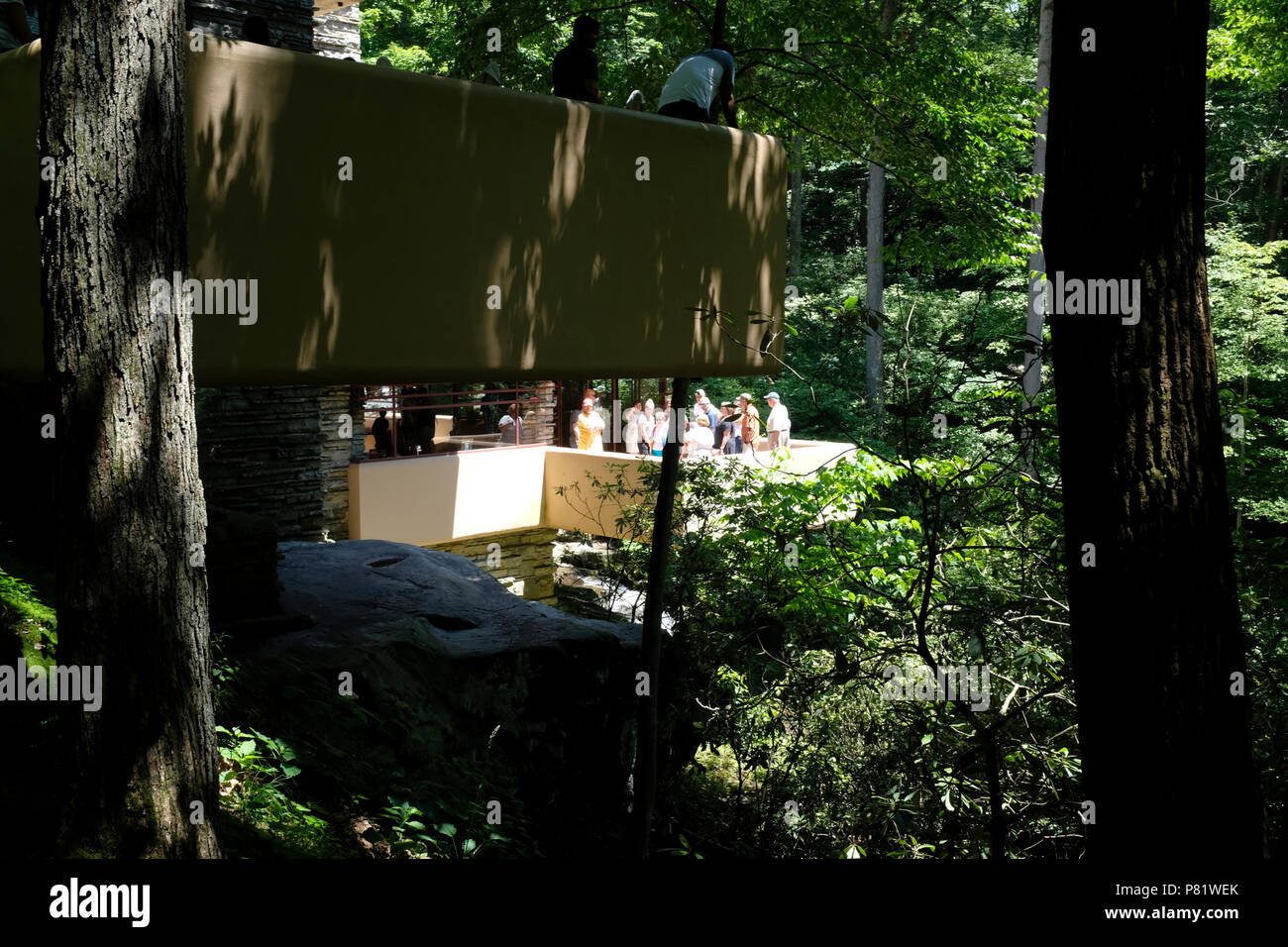 Das Haus in der Fallingwater in Pennsylvania Stockfoto
