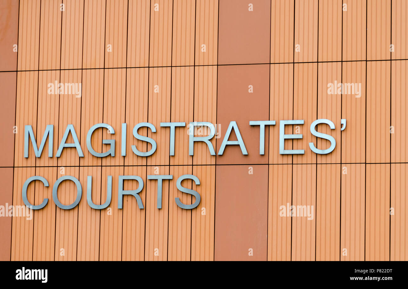 Magistrate Courts Haus Colchester Essex, Großbritannien Stockfoto