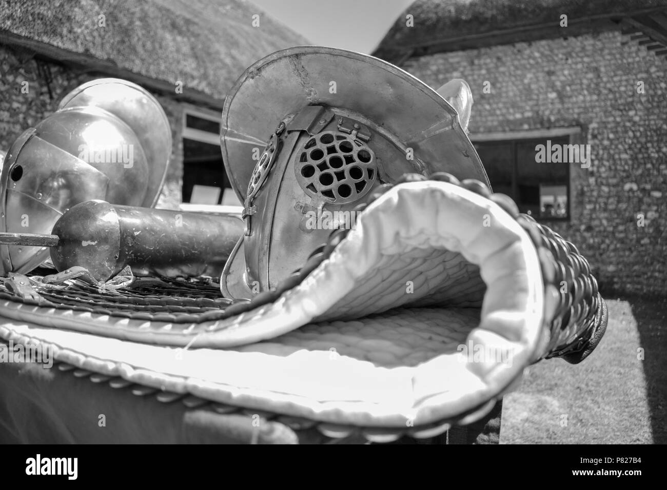 Gladiator Helm Stockfoto