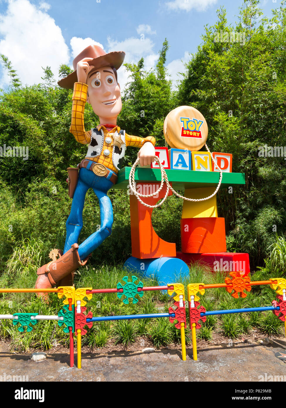 ORLANDO, Florida - 1. Juli 2018 - Toy Story Land in Hollywood Studios, Walt Disney World, Eröffnung am 30. Juni 2018 Stockfoto