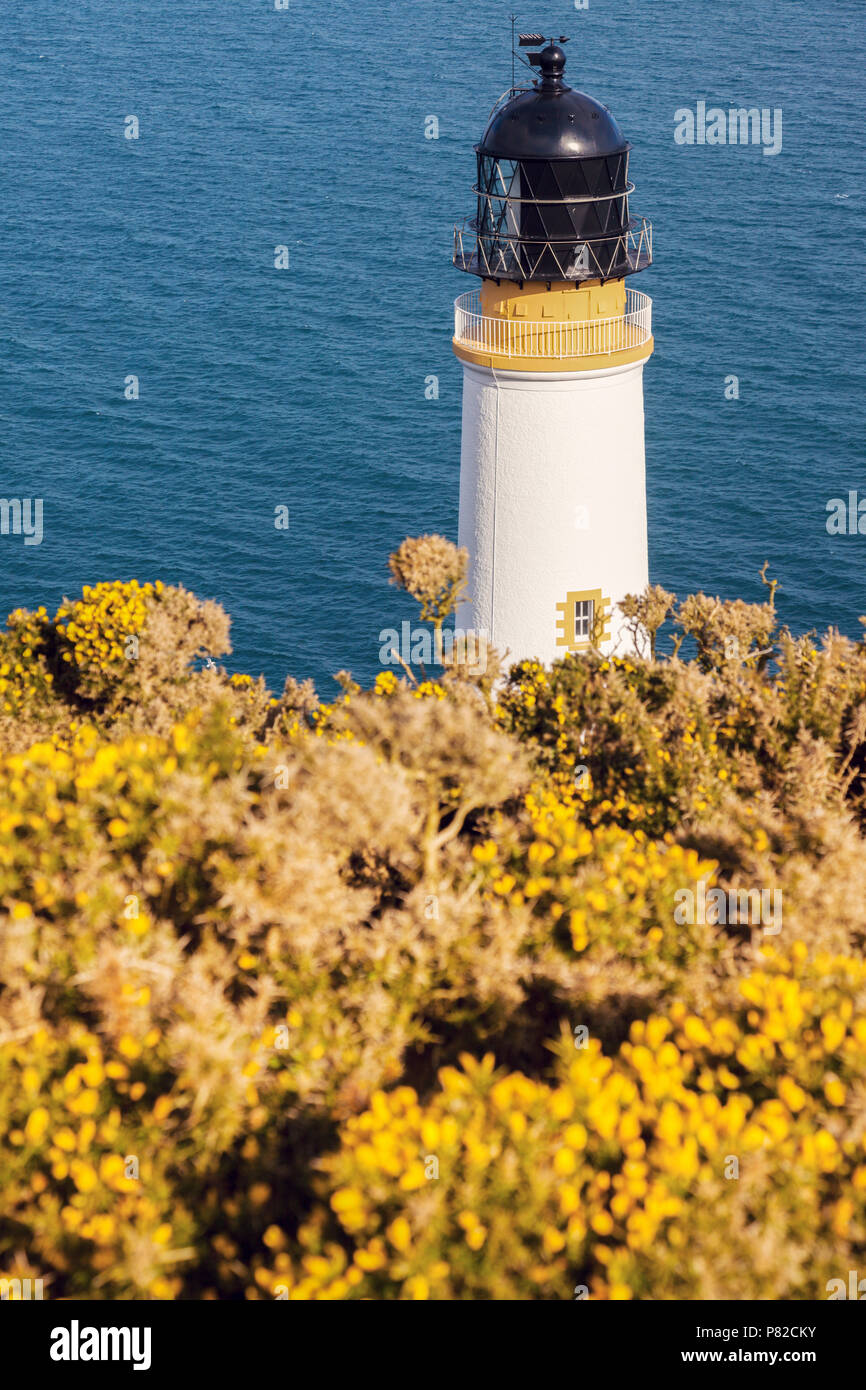 Maughold Head Leuchtturm auf der Insel Man Stockfoto