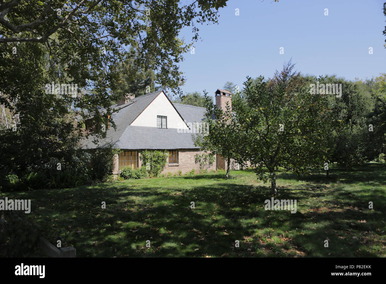 Palo Alto Kalifornien September Haus 2016 Von Steve Jobs Die Mit Apfelbaumen Stockfotografie Alamy