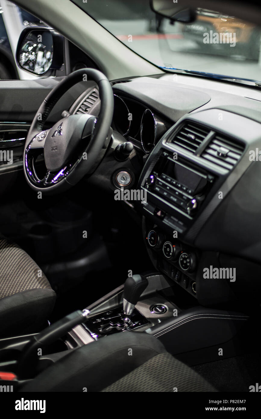 Minsk Mai 2018 Innenraum Der Mitsubishi Asx Als Outlander