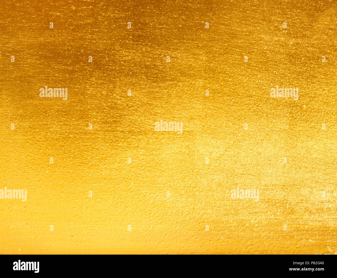 Gold Hintergrund Textur Blech, gold Highlights Stockfoto