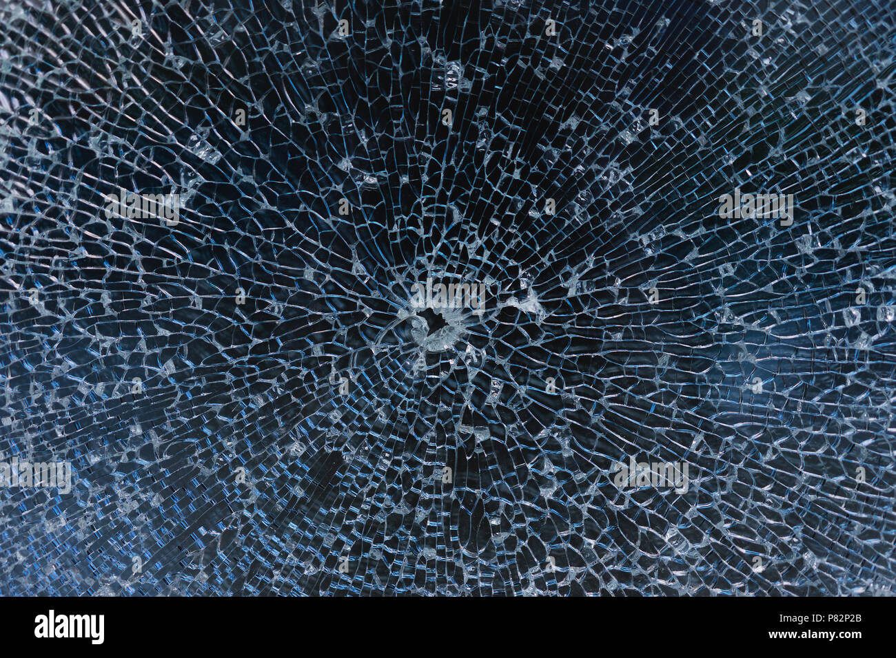 Shattered Glas Textur Hintergrund Stockfoto