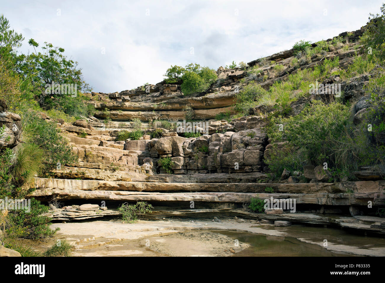 Natürliche Felsen im Amphitheater von Torotoro Nationalpark, Bolivien. Stockfoto