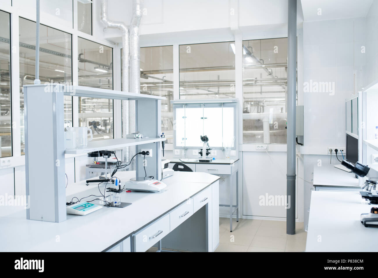 Moderne Labor Innenraum Stockfoto