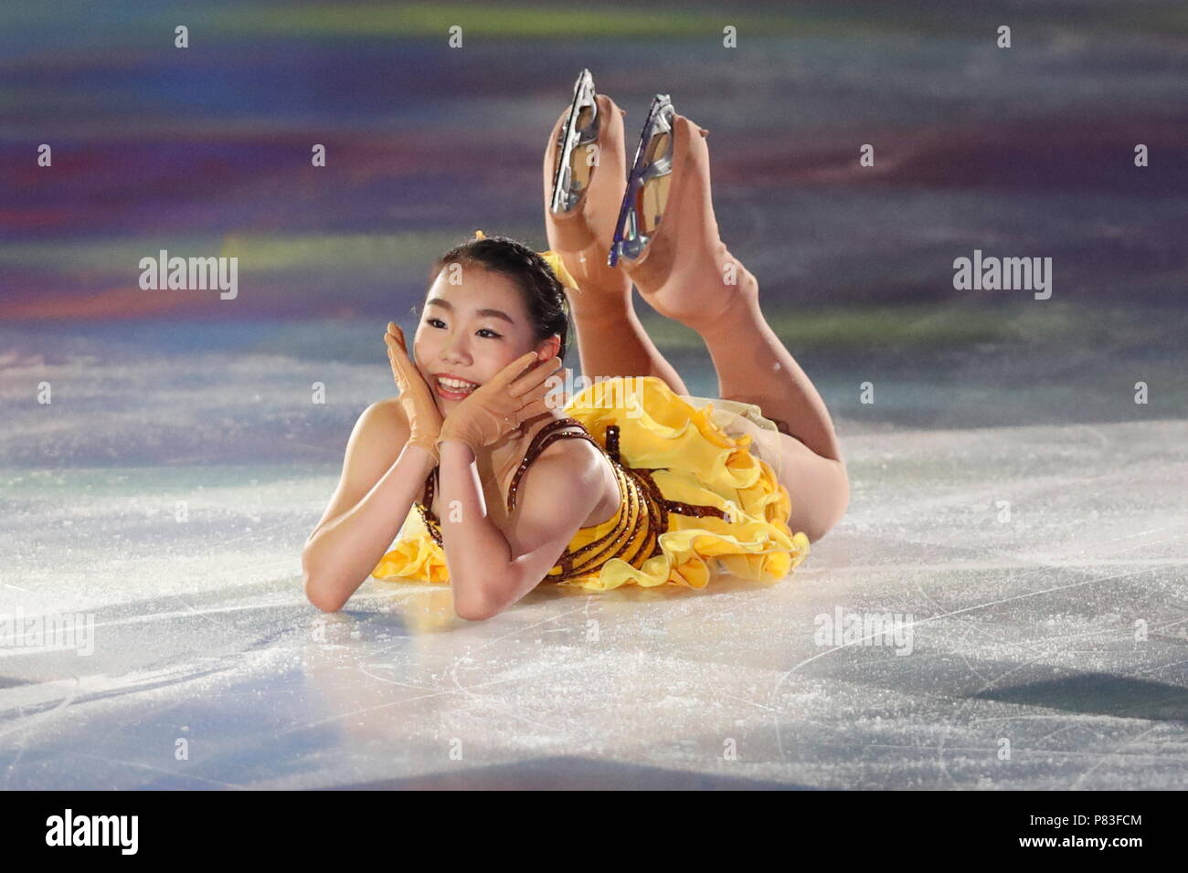 Kanagawa, Japan. 6. Juli, 2018. Nana Araki Eiskunstlauf: Dream On Ice 2018 Shinyokohama Skate Center in Kanagawa, Japan. Credit: Sho Tamura/LBA SPORT/Alamy leben Nachrichten Stockfoto