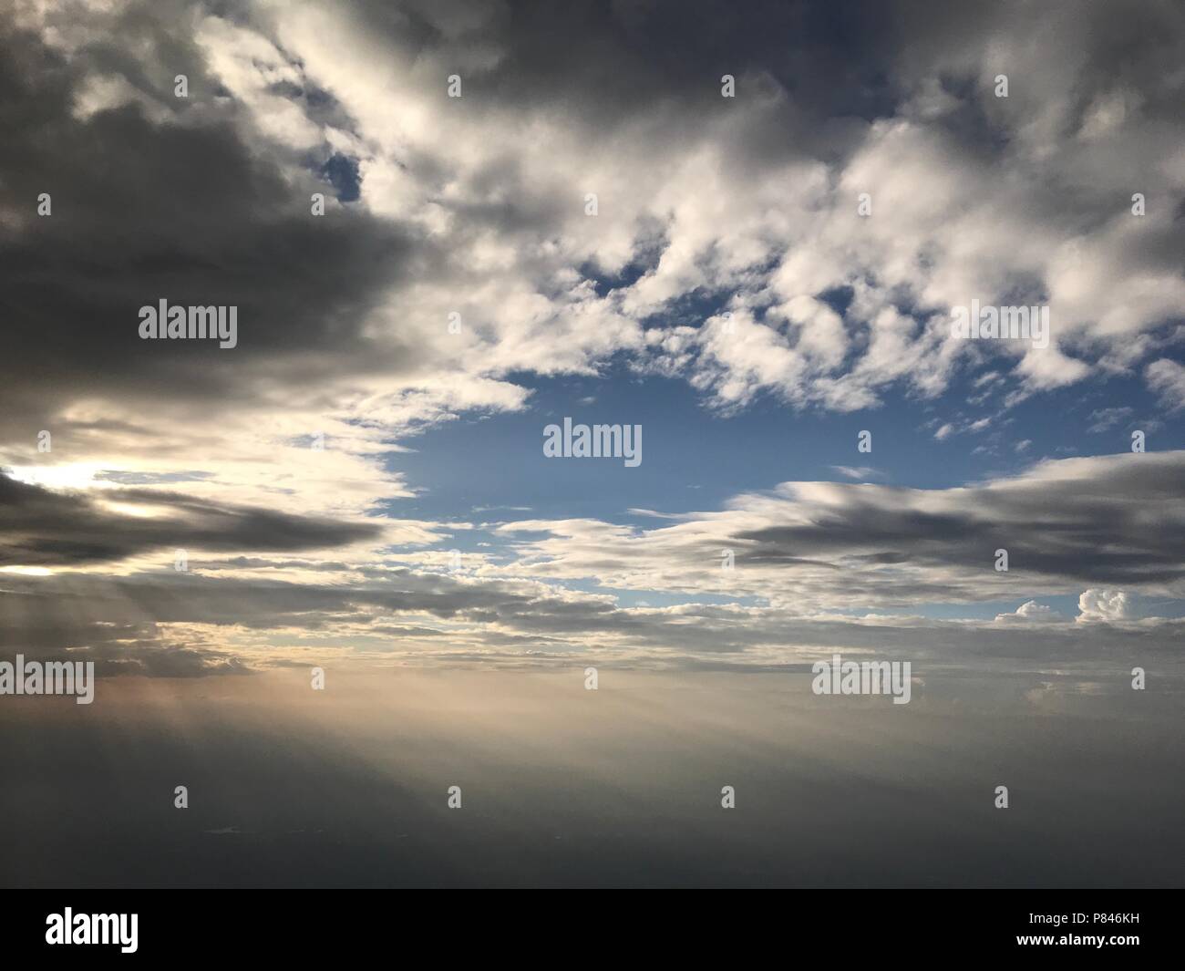 Geistliche Wolken Stockfoto