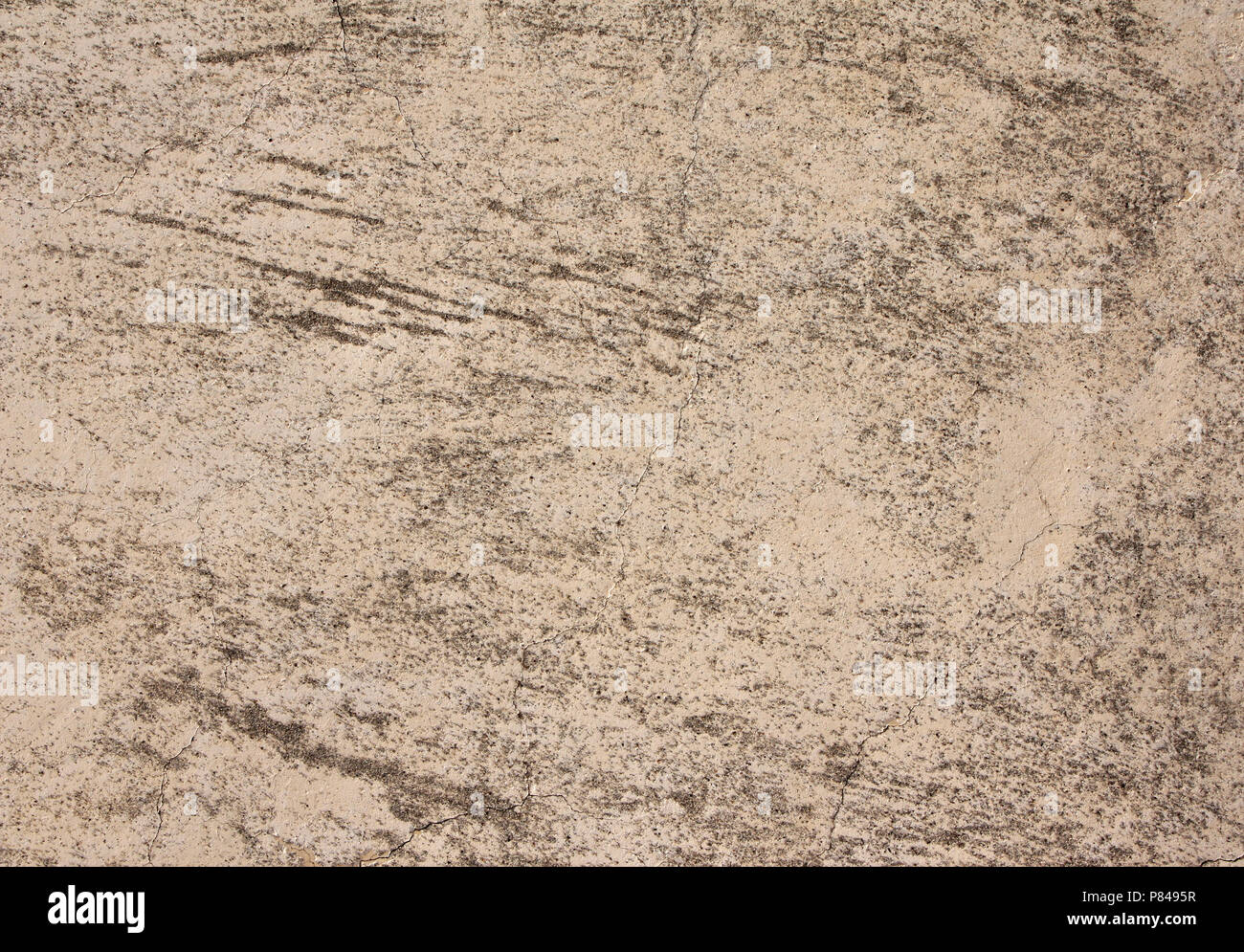 Grunge Hintergrund mit alten Stuck Wandbeschaffenheit Beige Farbe Stockfoto