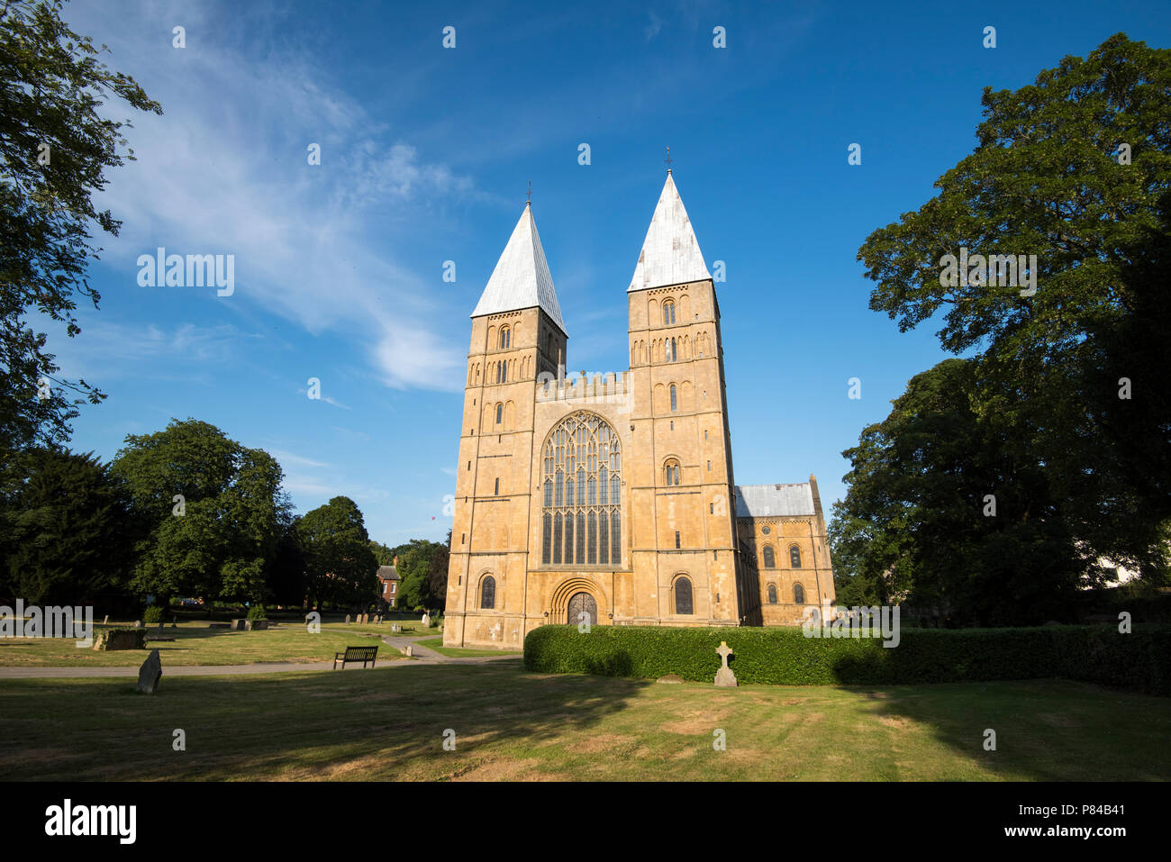 Sommer in Southwell Minster in Nottinghamshire, England Großbritannien Stockfoto