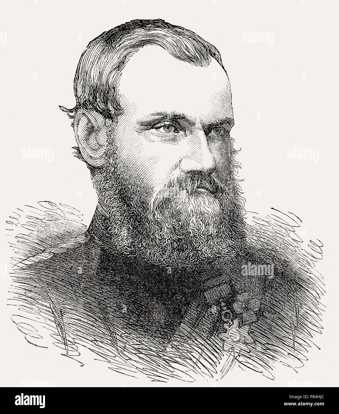 General Sir Samuel James Browne, 1824-1901, britisch-indischen Armee Kavallerie Offizier in Indien und Afghanistan, die von den Britischen Schlachten auf Land und Meer, von Jam Stockfoto