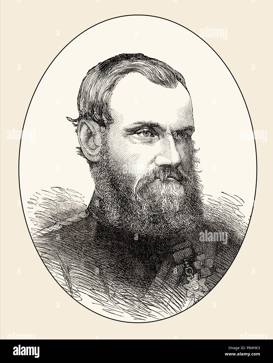 General Sir Samuel James Browne, 1824-1901, britisch-indischen Armee Kavallerie Offizier in Indien und Afghanistan, die von den Britischen Schlachten auf Land und Meer, von Jam Stockfoto