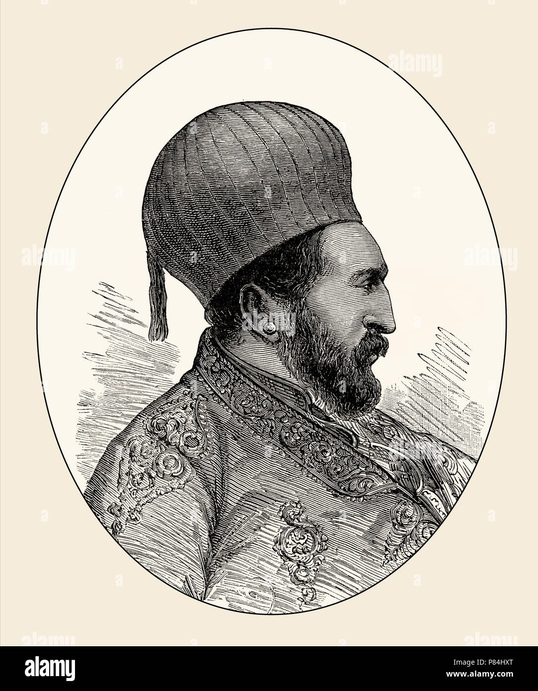 Mohammad Yaqub Khan, 1849 - 1923, Emir von Afghanistan, die von den Britischen Schlachten auf Land und Meer, von James Grant Stockfoto