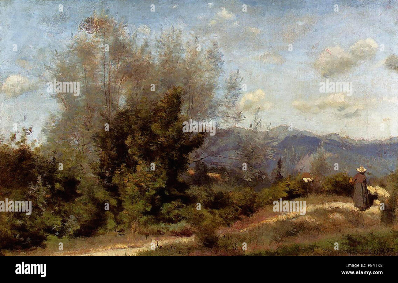 Jean Baptiste Camille Corot - in der Nähe von Genf Stockfoto