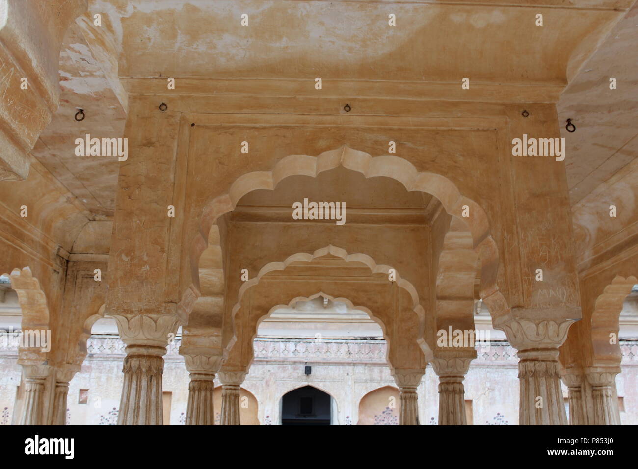 Diwan-E-Aam ist eine delikate Palace angesehen werden kann bei einem Besuch des Amber Fort. Stockfoto