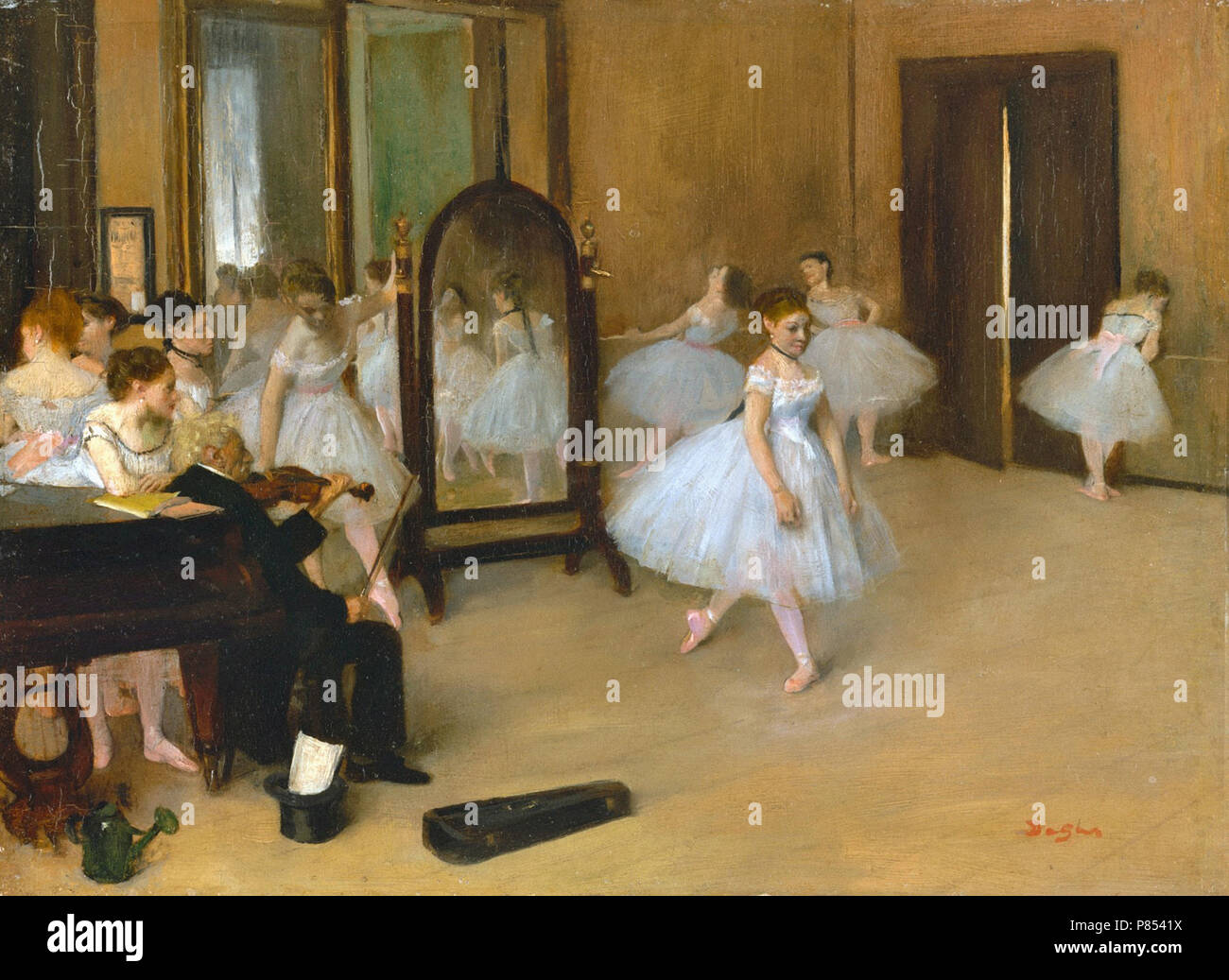 Edgar Degas - Die tanzenden Klasse C 1870 Stockfoto