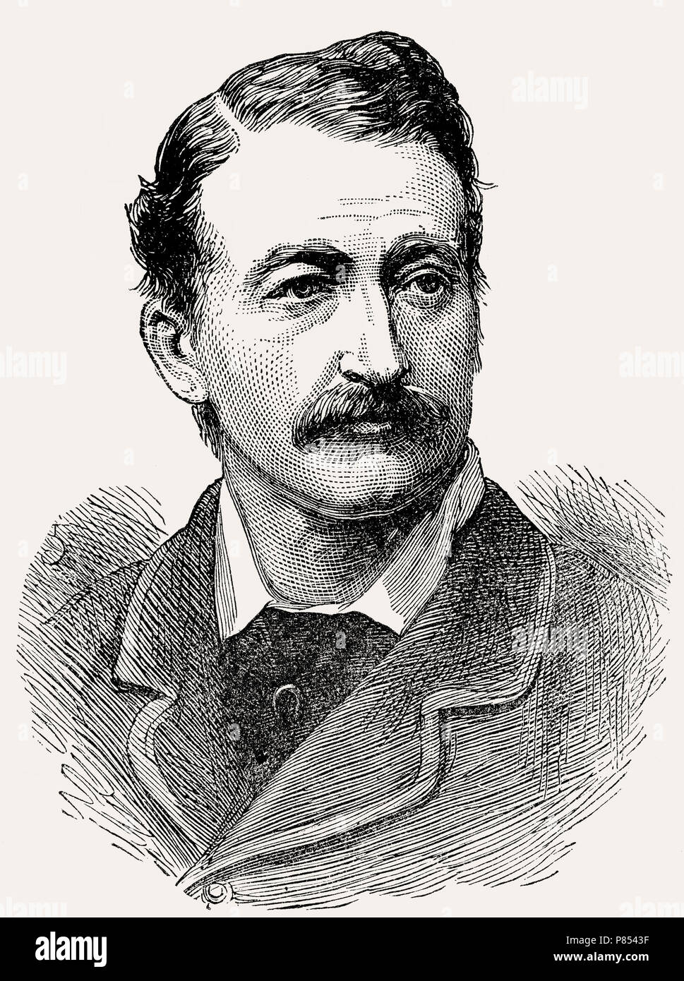 Kapitän Ronald George Elidor Campbell, 1848-1879, britischer Offizier, Anglo-Zulu Krieg vom Britischen Schlachten auf Land und Meer, von James Grant Stockfoto
