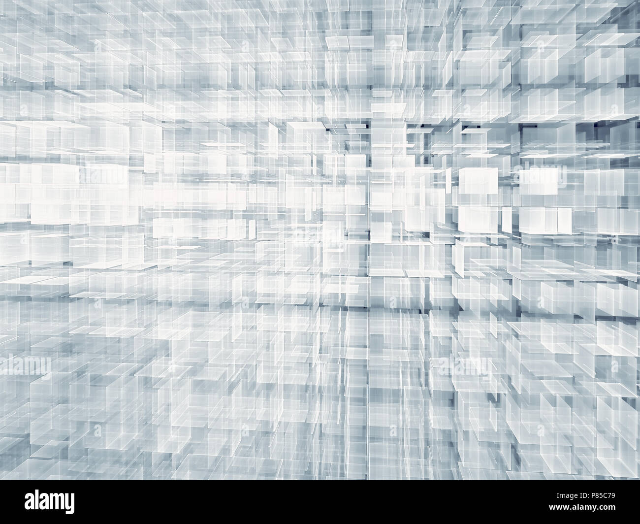 Abstrakte tech Grid - digital erzeugte Bild Stockfoto