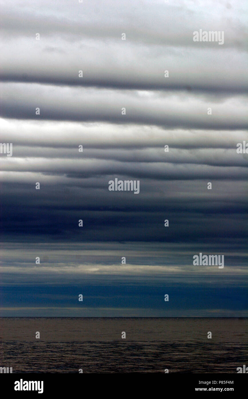 Beagle Kanal Landschaft, in der Tierra del Fuego Archipel von Argentinien in der äußersten Südspitze von Südamerika zwischen Chile und Argentinien. Stockfoto