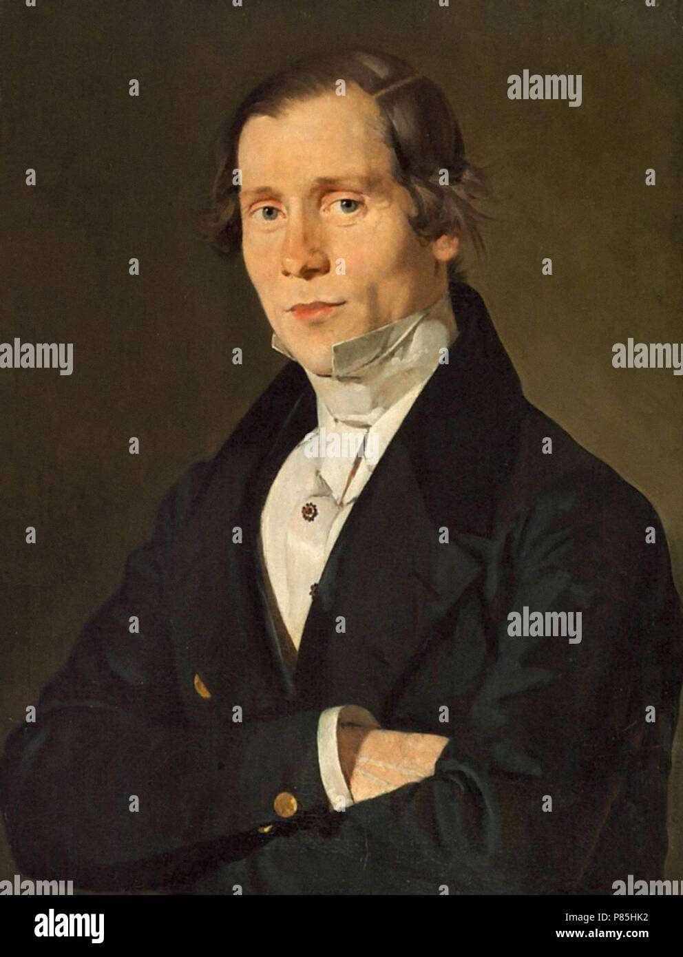 Jensen Christian Albrecht - ein Gentleman's Portrait Stockfoto