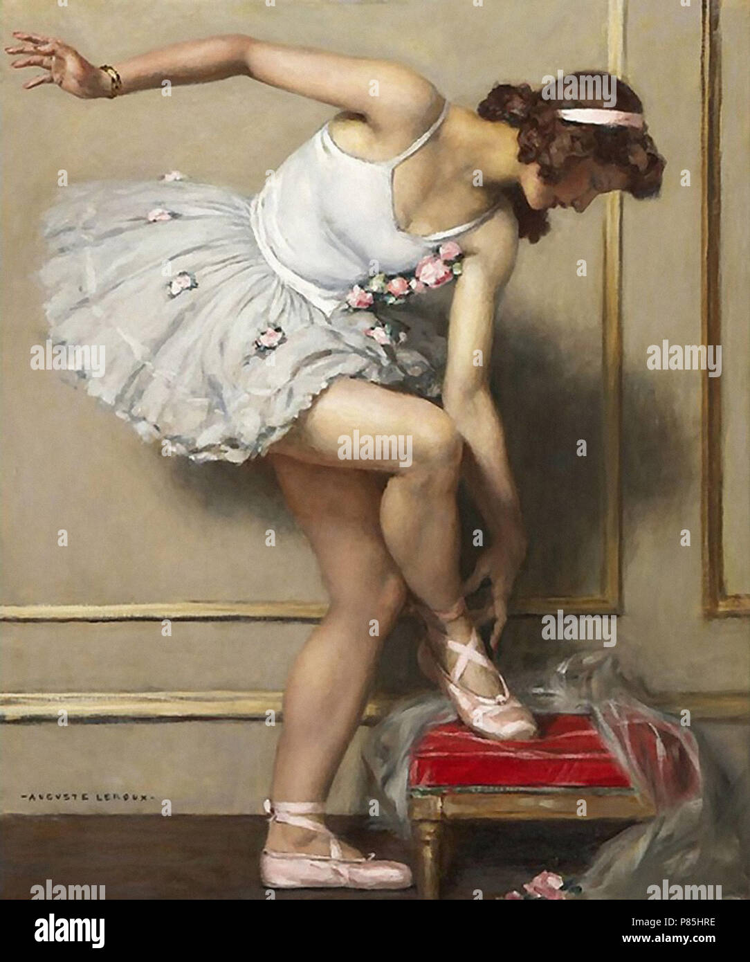 Leroux Jules Marie Auguste - Ballerine 1. Stockfoto