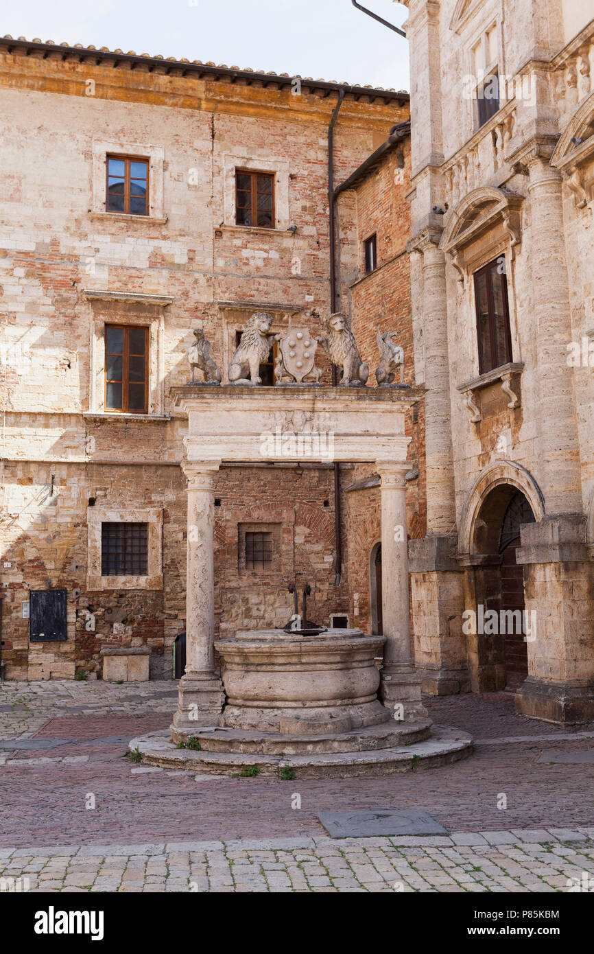 Montepulciano, Toskana, Italien Stockfoto