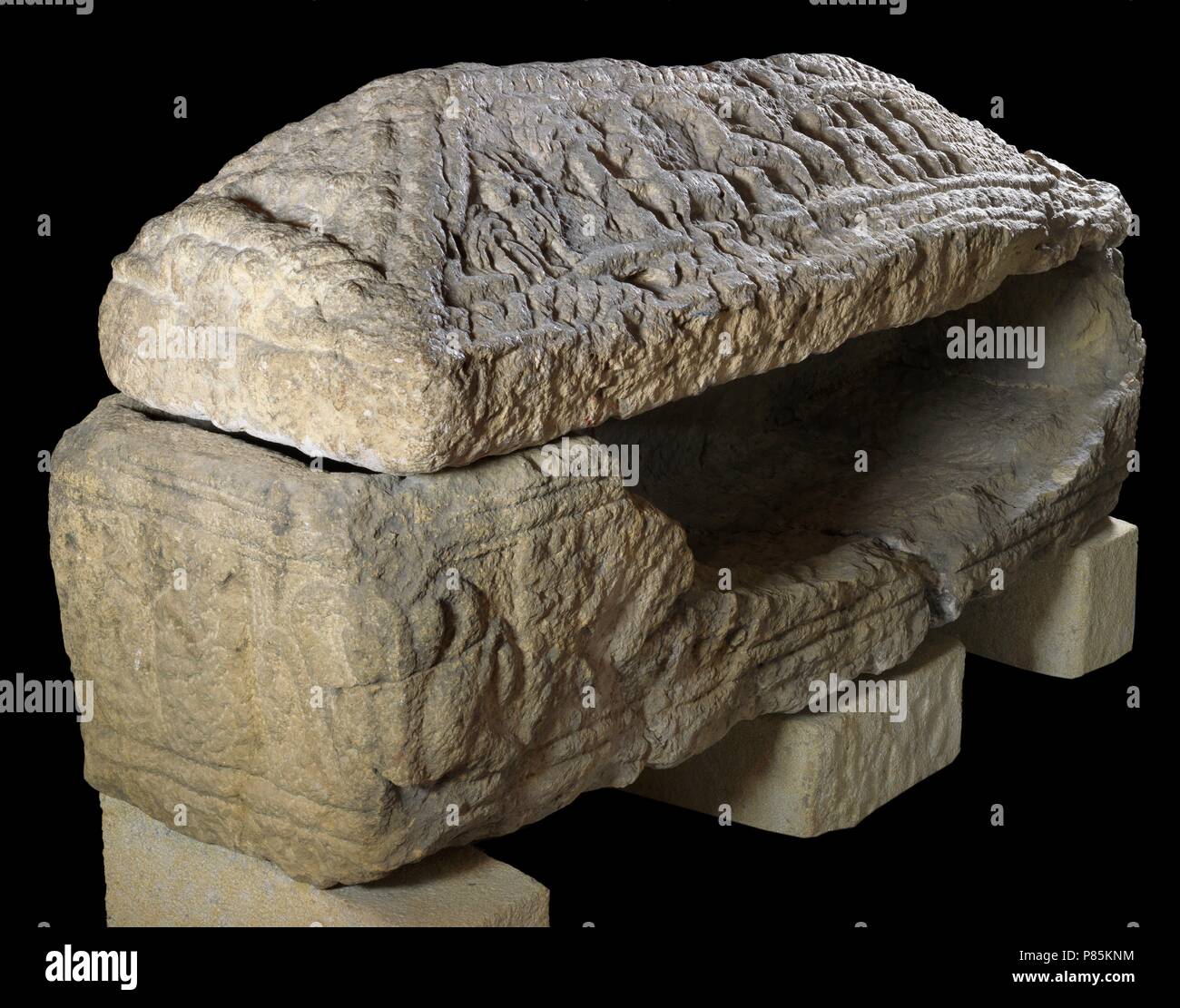 SARCOFAGO. Depositokonto: MUSEO FREDERIC STUTEN. BARCELONA, CATALÑA, ESPAÑA. Stockfoto