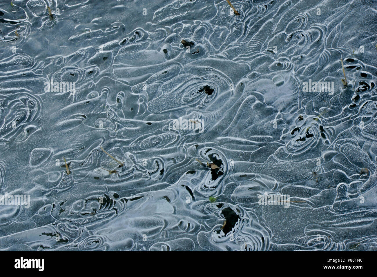 IJskristallen, Eiskristalle Stockfoto