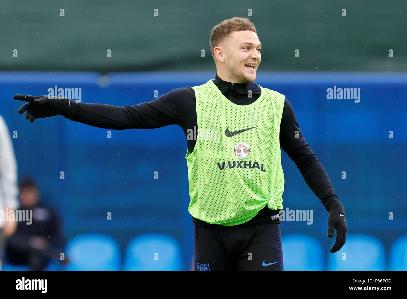 Sankt Petersburg, Russland - Juli 10: Kieran Trippier Englands Nationalmannschaft während einer Englang Nationalmannschaft Training vor der FIFA WM 2018 Russland Semi Finale gegen Kroatien bei Stadion Spartak Zelenogorsk am 10. Juli 2018 in Sankt Petersburg, Russland. (MB) Credit: MB Media Solutions/Alamy leben Nachrichten Stockfoto