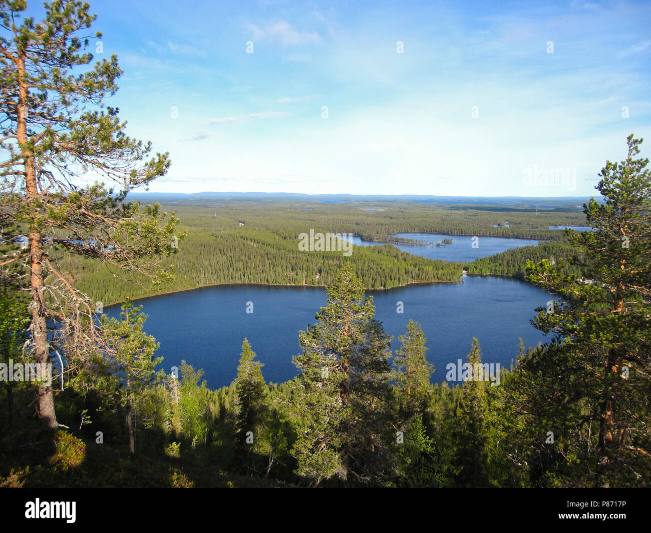 Landschaft Kuusamo, Finnland Stockfoto