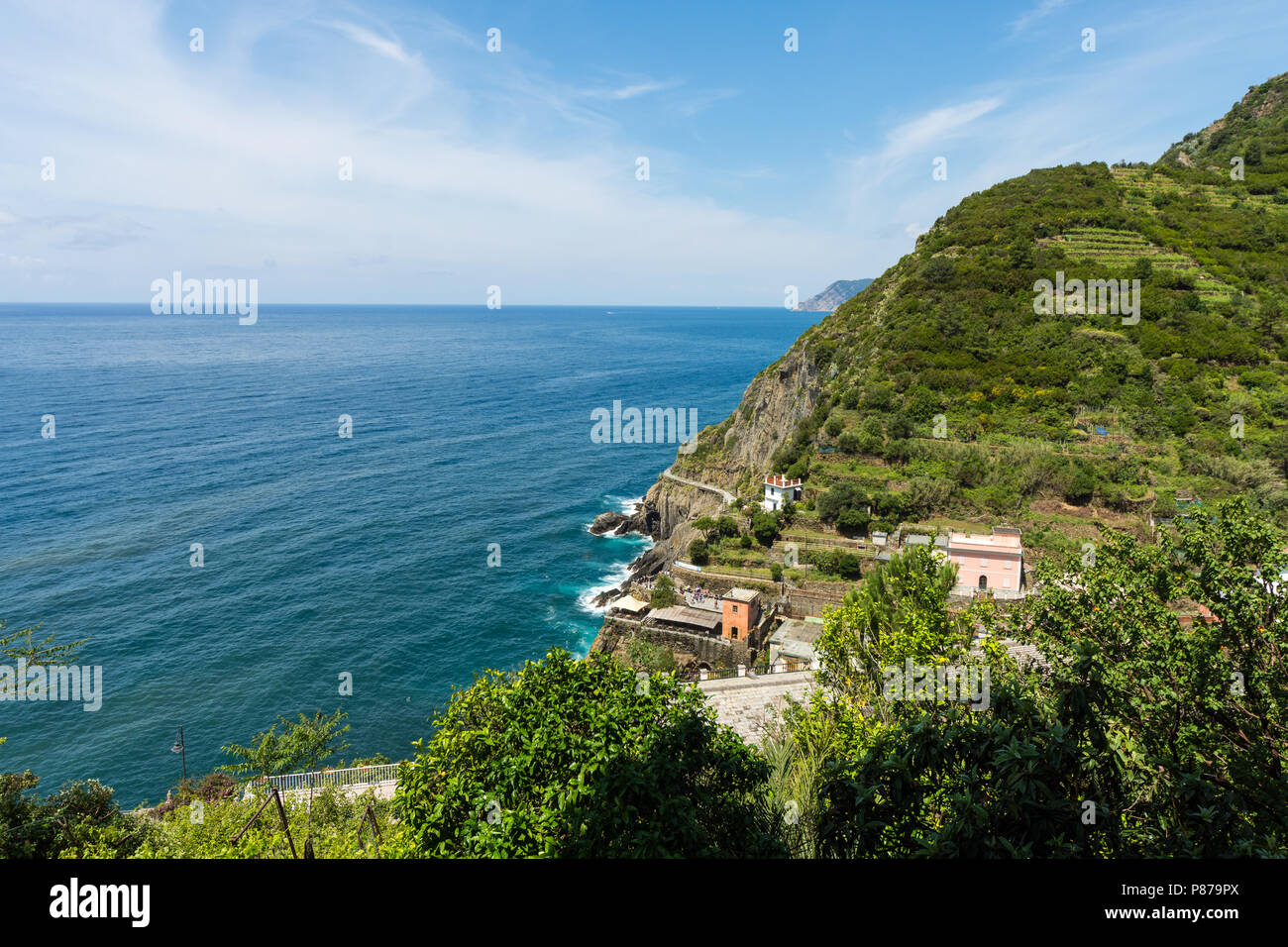 Die Cinque Terre Nationalpark ist ein Schutzgebiet, wie Italiens erster Nationalpark im Jahr 1999 eingesetzt. In der Provinz La Spezia, Ligurien. Stockfoto