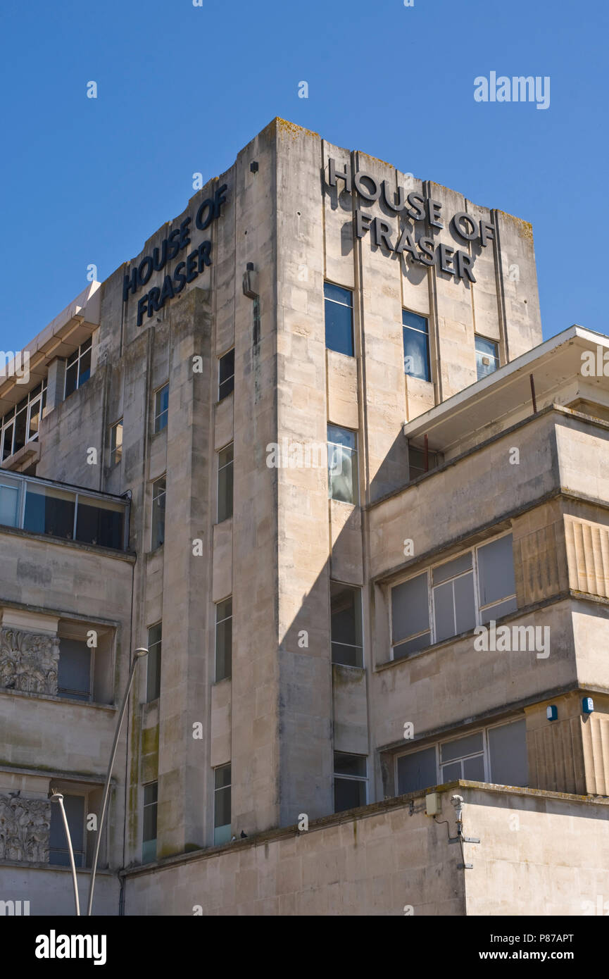 House of Fraser Department Store in Plymouth, Devon, England Großbritannien Stockfoto