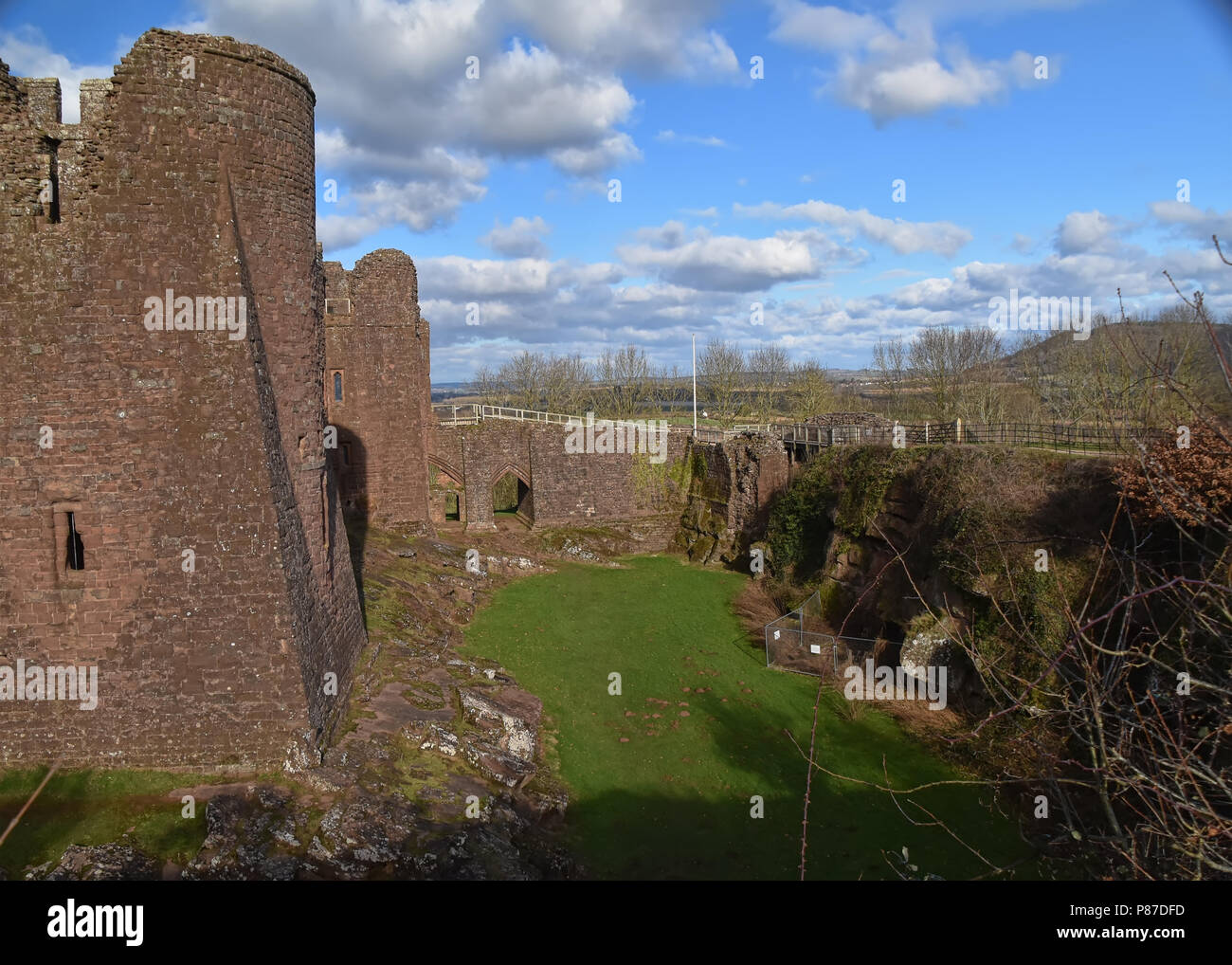 Goodrich Castle Stockfoto