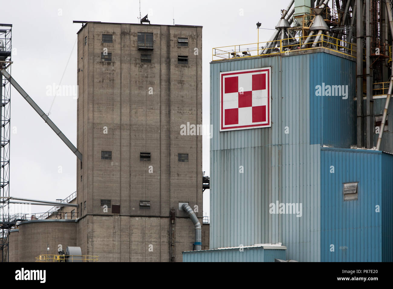 Ein logo Zeichen außerhalb einer Anlage von Purina Tierernährung in Lincoln, Nebraska am 1. Juli 2018 belegt. Stockfoto