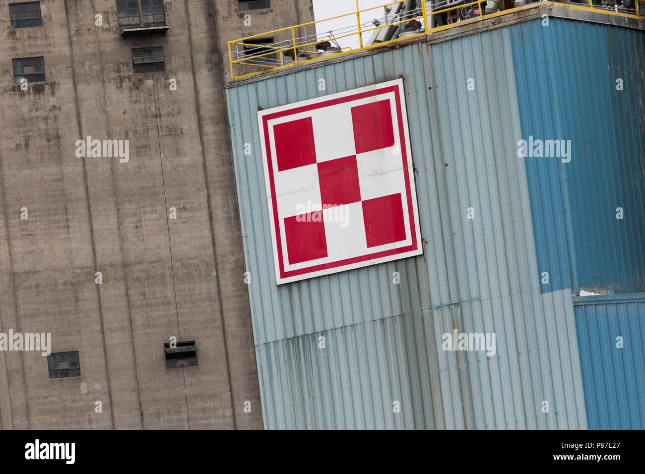 Ein logo Zeichen außerhalb einer Anlage von Purina Tierernährung in Lincoln, Nebraska am 1. Juli 2018 belegt. Stockfoto
