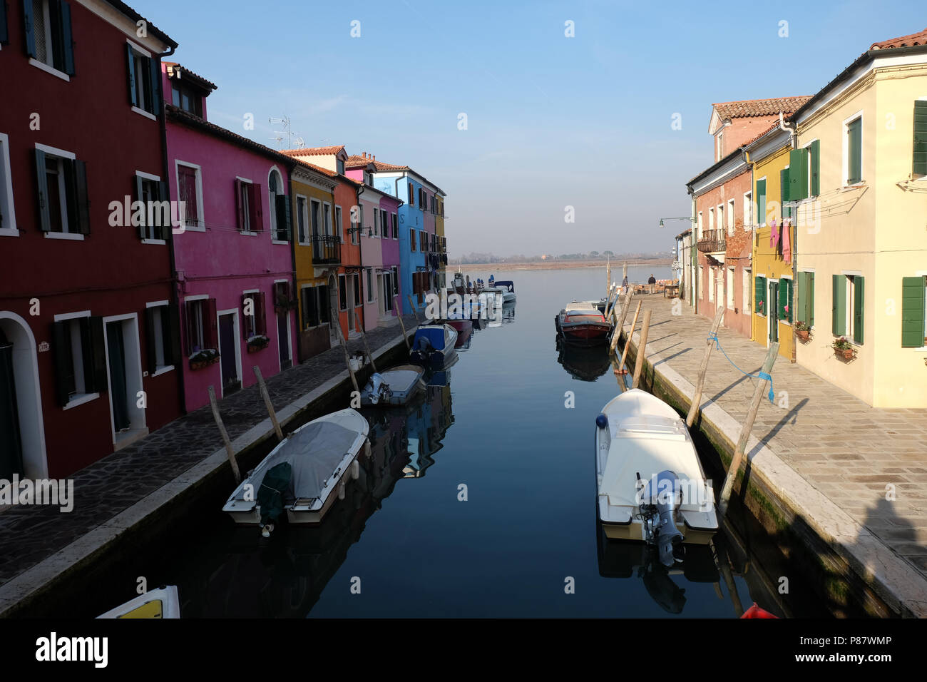 Burano, Venedig, Italien Stockfoto