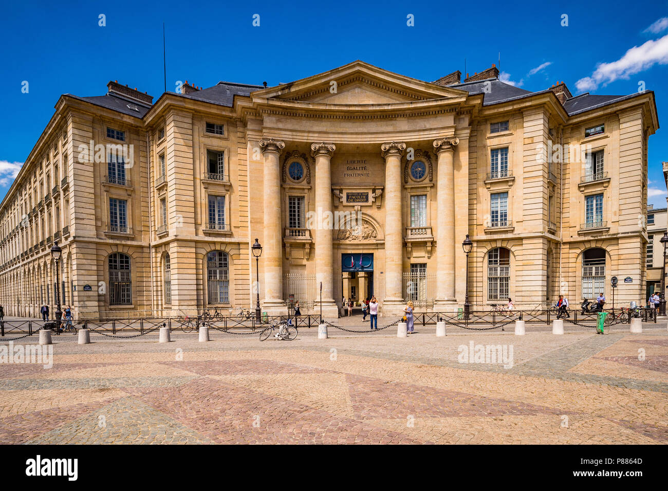 Die Pantheon-Sorbonne Universität in Paris, Frankreich Stockfoto