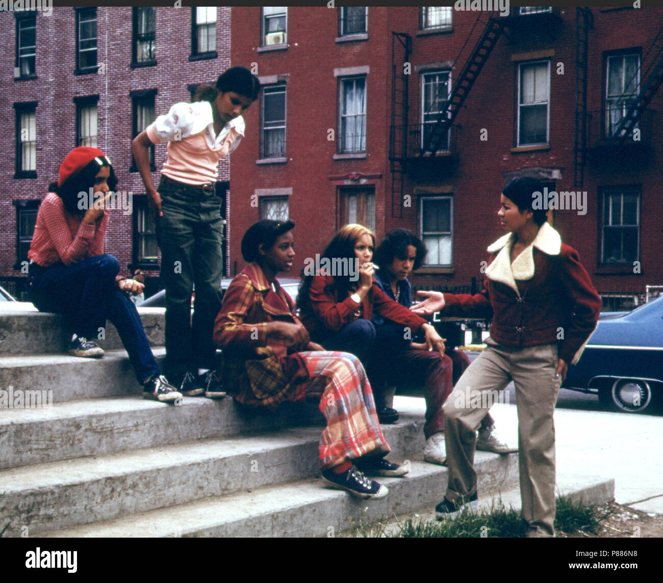 Latein Jugend an Lynch Park in Brooklyn, New York City... 06 1974 Stockfoto