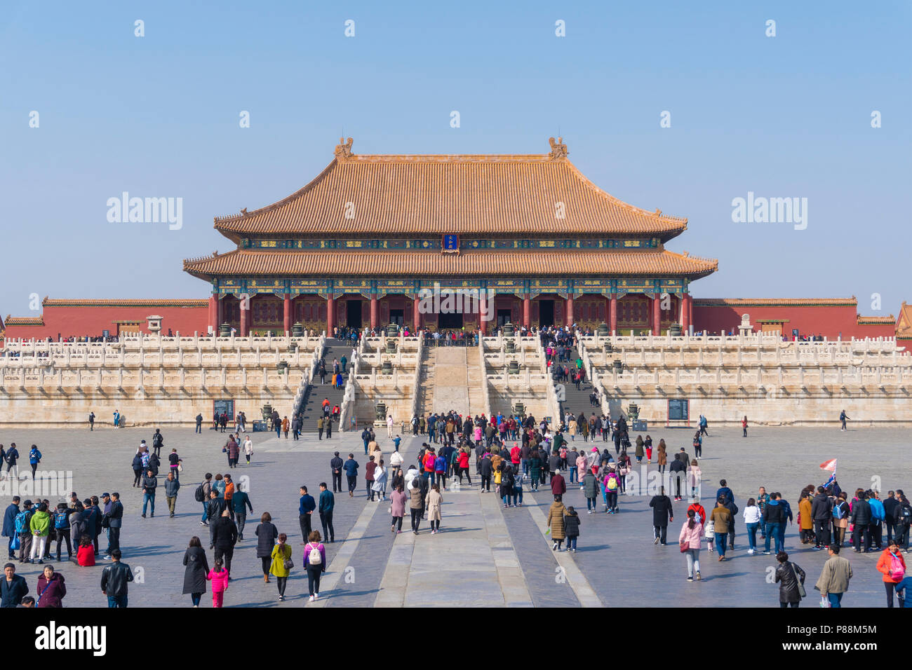 Verbotene Stadt in Peking Stockfoto
