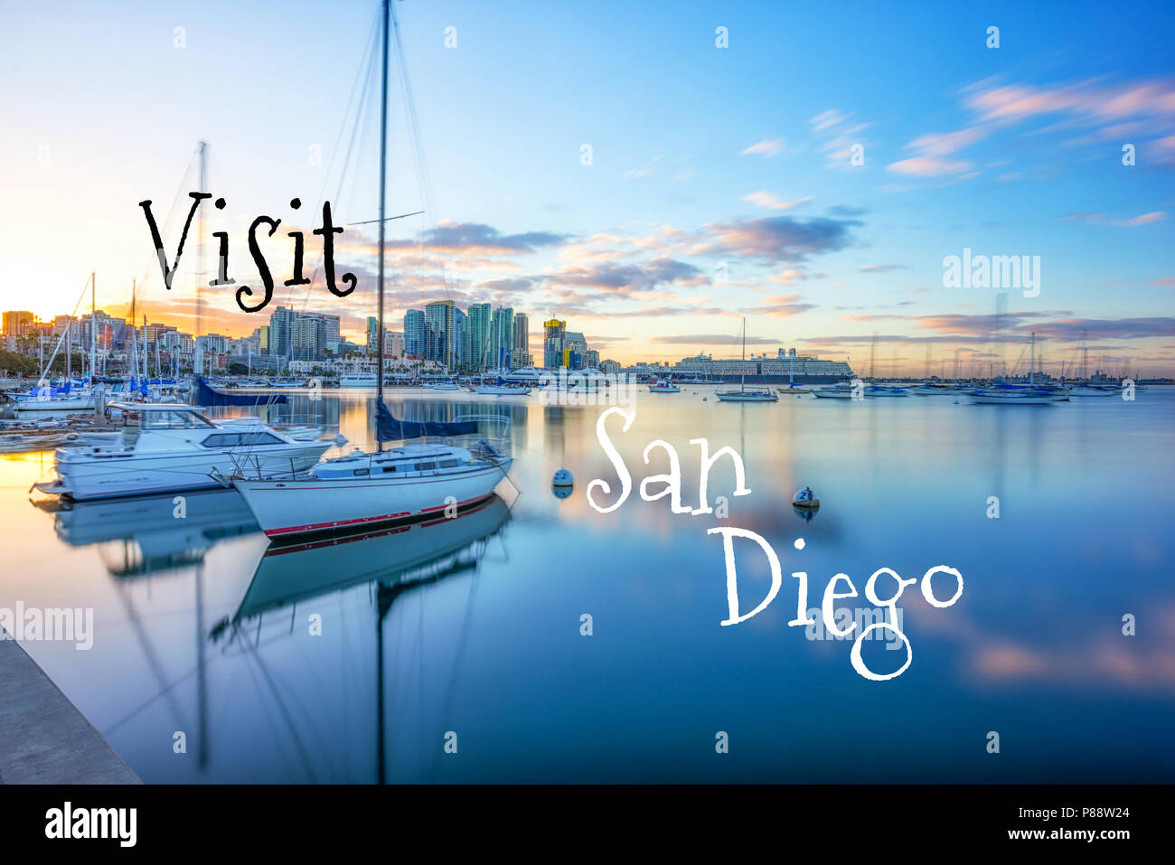 Travel Concept. San Diego, Kalifornien, USA. Stockfoto