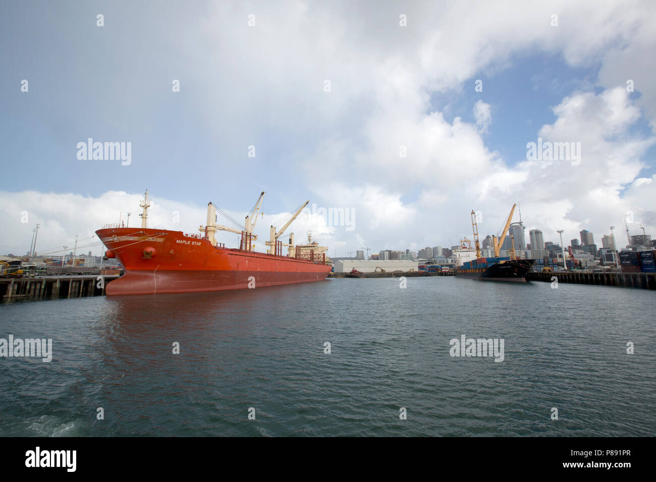 Hafen von Auckland Stockfoto