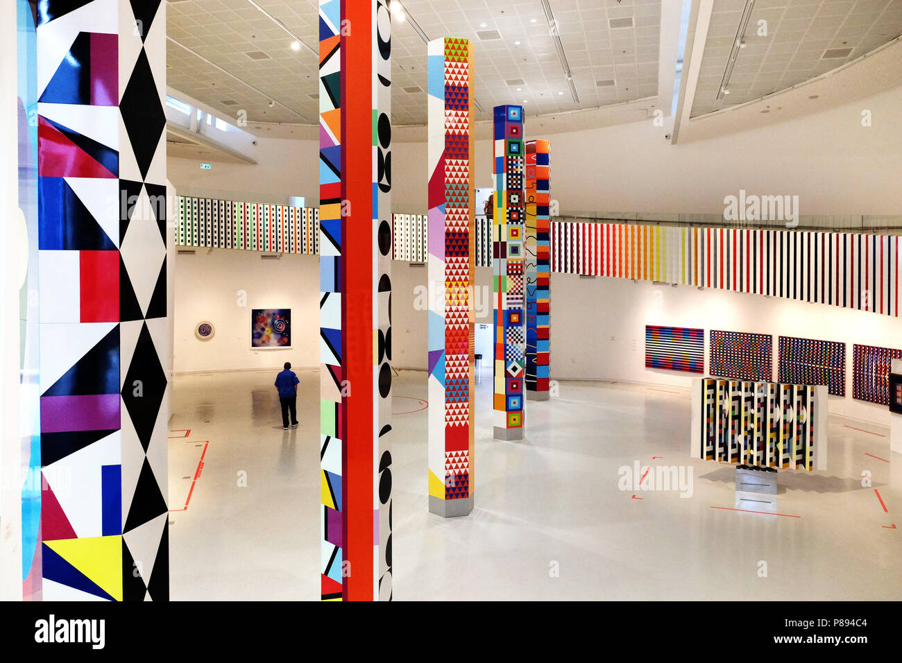 Neue Museum der kunst von Yaakov Agam - Israel, Rishon Lezion Stockfoto
