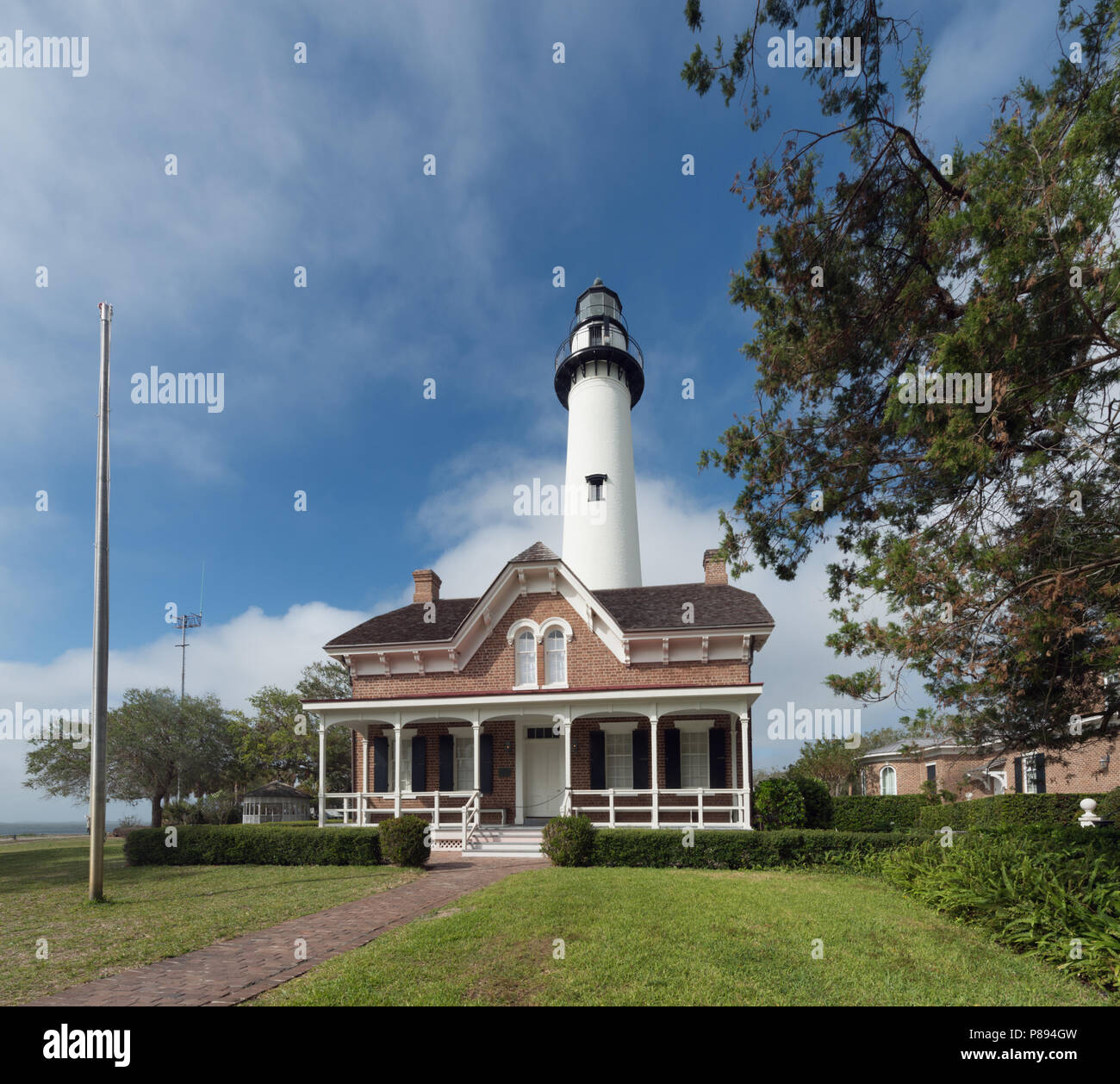 St. Simons Lighthouse. Georgia, USA Stockfoto