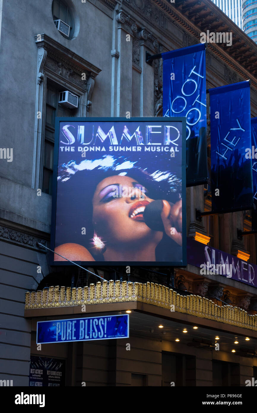 Sommer, die Donna Summer Musical in New York City Stockfoto