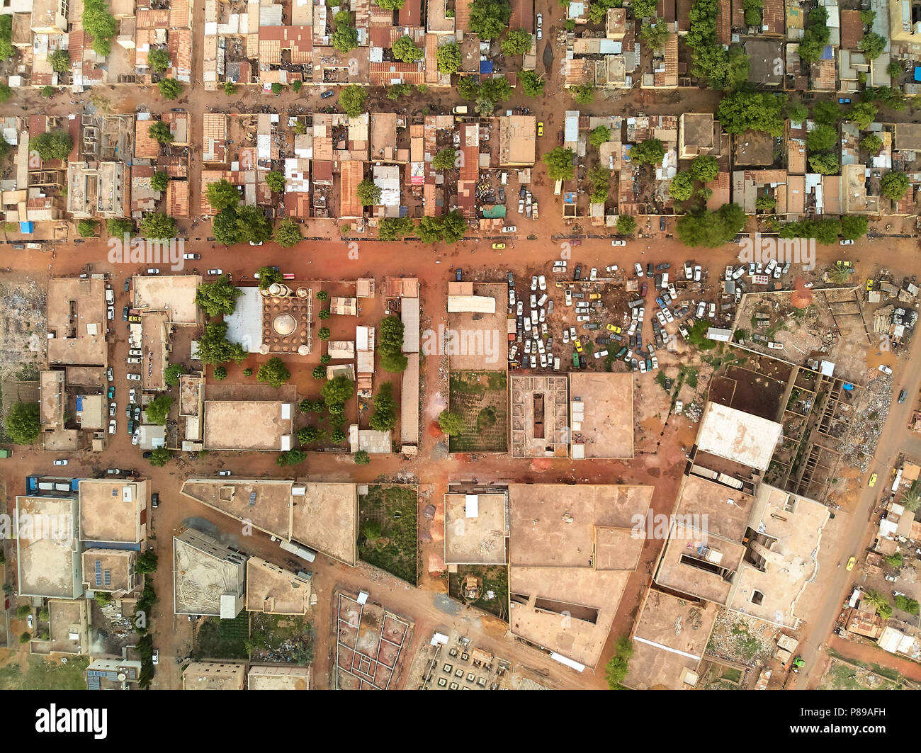 Bamako ist die Hauptstadt und größte Stadt von Mali, mit einer Bevölkerung von 1,8 Millionen. 2006 wurde geschätzt, um die am schnellsten wachsende Stadt in Afrika ein. Stockfoto