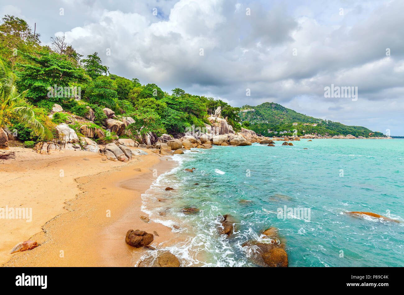 Schönen Strand auf der Insel Koh Samui in Thailand. Stockfoto
