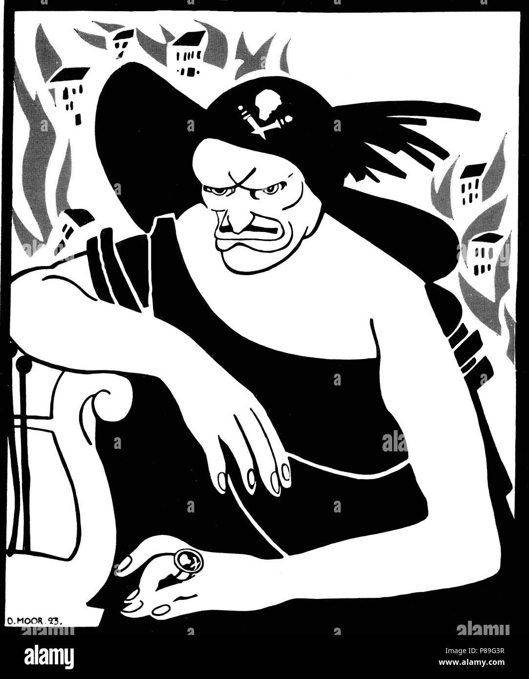 Mussolini - Der Narr des Jahrhunderts. Museum: Staatliches Historisches Museum, Moskau. Stockfoto