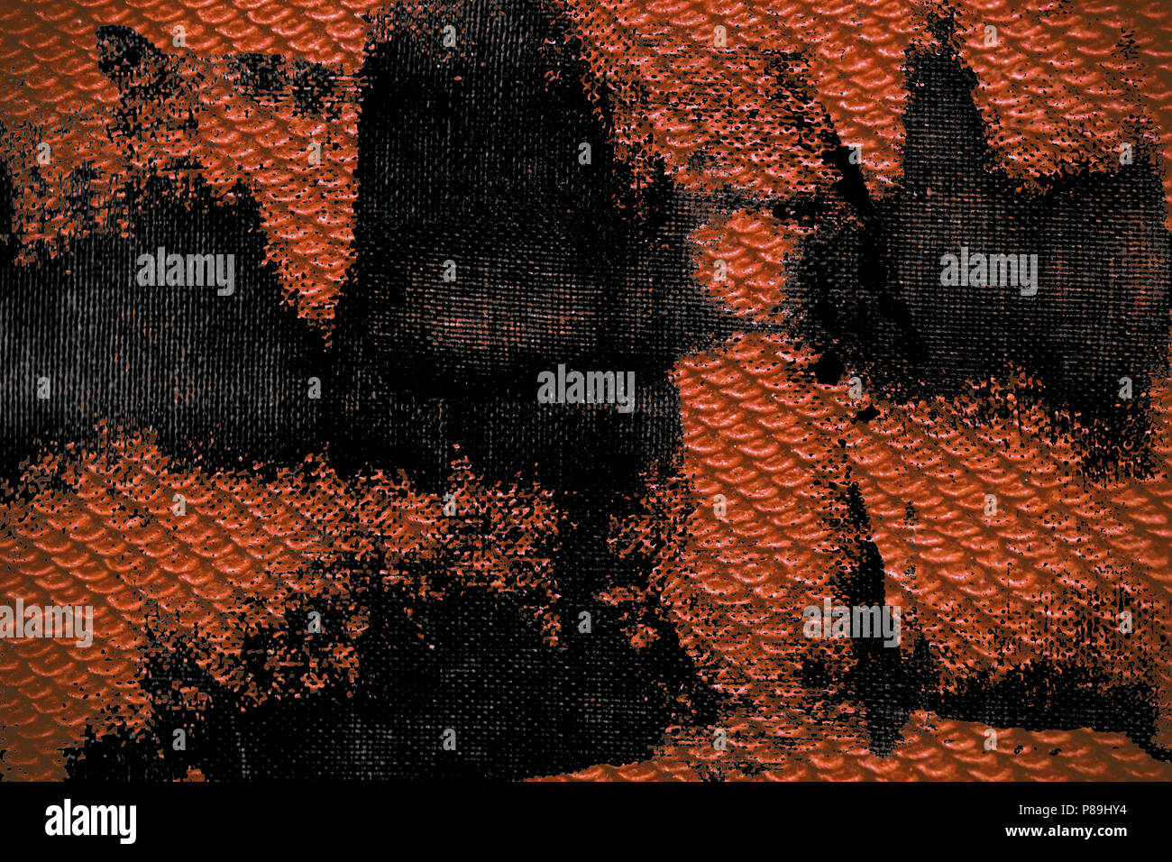 Grunge dirty Stoff rostroten Textur oder Hintergrund Stockfoto