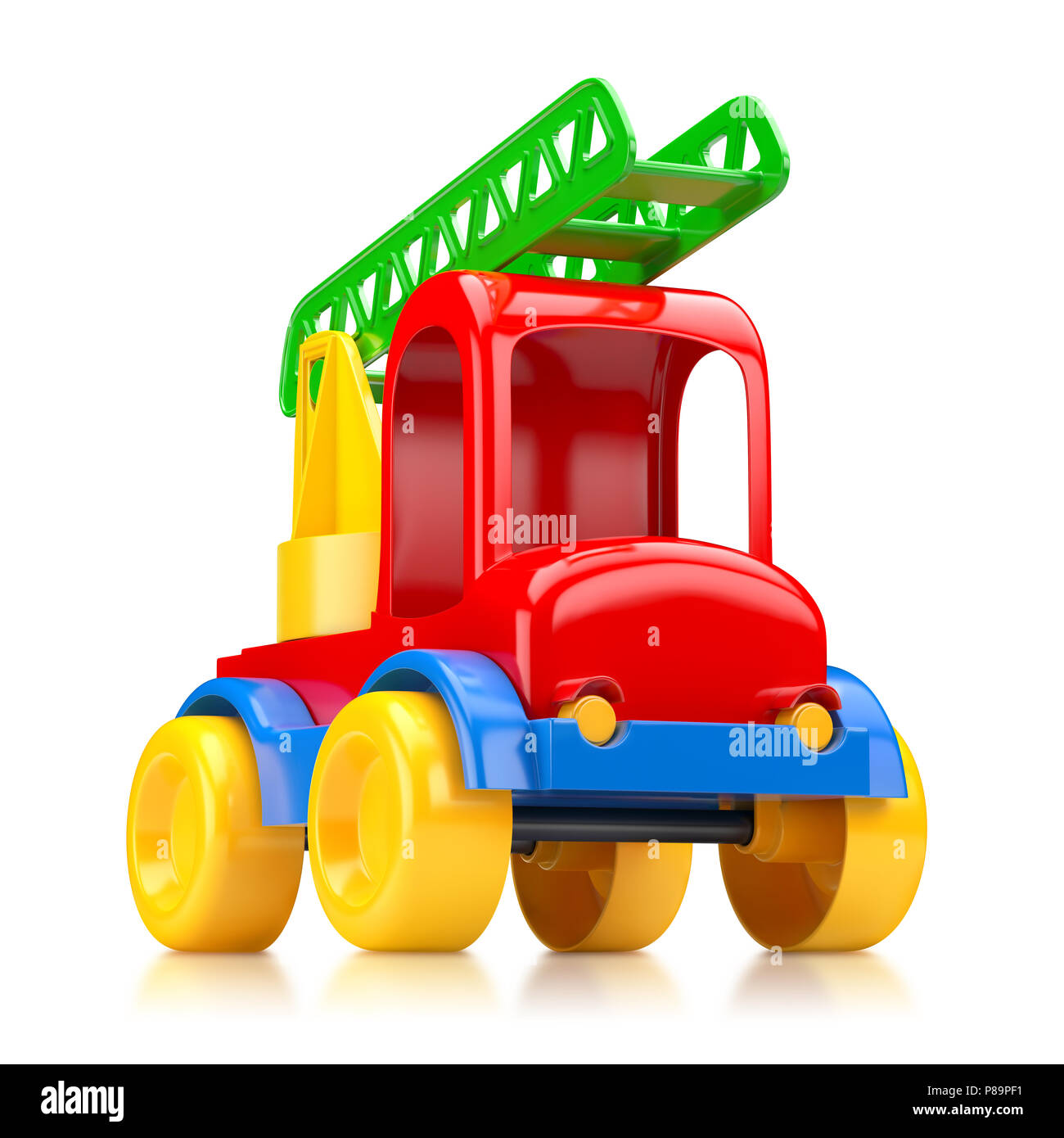 Auto Spielzeug mit Treppe Stockfoto